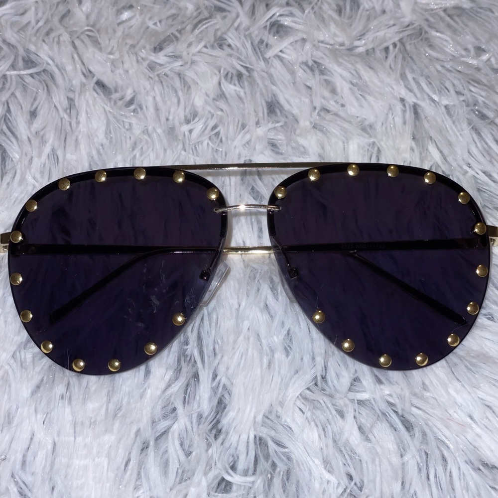 Studded rhinestone aviators
